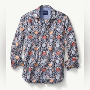 Tommy Bahama Seaside Mosaic Button Down Longsleeve Shirt Large